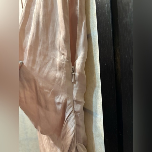 ALL SAINTS Sala Japanese Cloth Fitted Cream Draped Dress - Picture 10 of 11